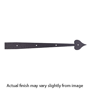 RI2BP - 18.75" Heart Shaped Dummy Strap - Black Rough Iron