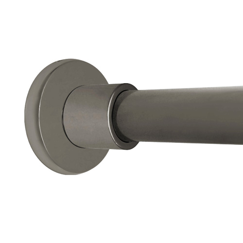 Deluxe Contemporary Shower Curtain Rod in the Pewter Finish