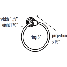 A7340 - Acrylic Royale - Towel Ring