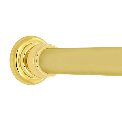 36 Shower Rod - Charlie's - Polished Brass
