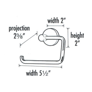 A8366 - Contemporary Round - Euro Tissue Holder