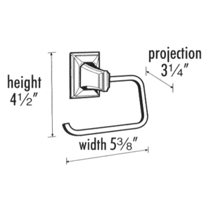 A7966 - Geometric - Single Post Tissue Holder