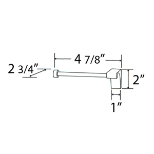 A6866R - Luna - Single Post Tissue Holder - Right Hand