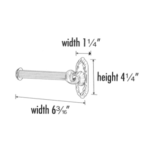 A8566R - Ribbon & Reed - Euro Tissue Holder - Right Hand