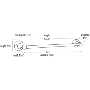 A8220-24 - Sierra - 24" Towel Bar