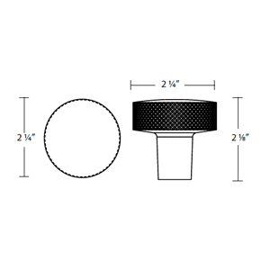 8805 - Knurled Helios Door Knob