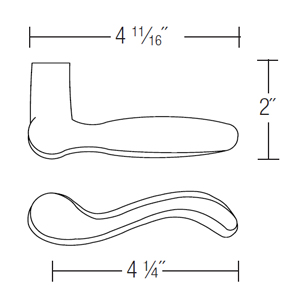 580 - Elm Door Lever