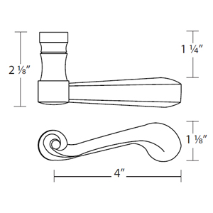 1600 - Chiltern Door Lever