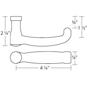 4000 - Hampton Door Lever