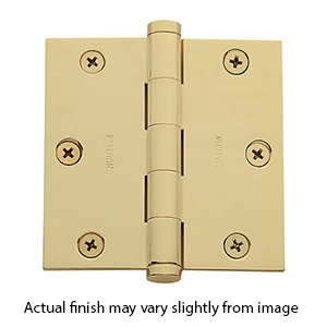 1035.030 - Baldwin 3.5" x 3.5" Residential Door Hinges - Polished Brass