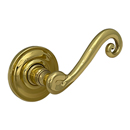5450.030 Baldwin Right Hand Door Lever Half-Dummy - Polished Brass