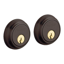 8021 Baldwin Double Cylinder Low Profile Deadbolt - Traditional - Venetian Bronze