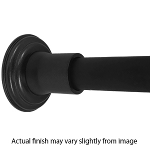 72" Shower Rod - Decorative - Flat Black