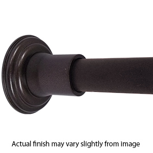 36" Shower Rod - Decorative - Oil Rubbed Bronze