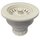 Blanco Lift and Turn 3.5" Basket Strainer Waste - Bone White