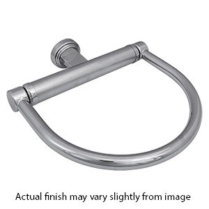 9" Half Round Towel Bar/ Ring - Polished Chrome