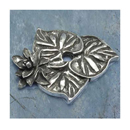 2548 - Garden - Triple Lily Pad Knob Escutcheon