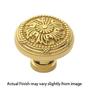 1402-PB - St. George Cabinet Knob - Polished Brass