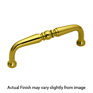 Period Brass - Colonial 3.5" cc Cabinet Pull - Polished Brass