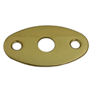 2.25" Cabinet Knob Backplate - Polished Brass