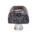 1" Baltic Brown Granite Cabinet Knob - Polished Chrome base