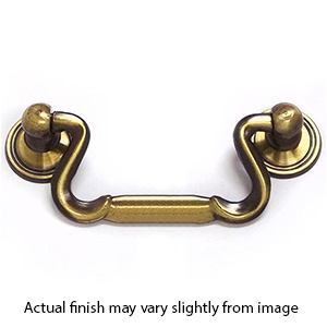 Series 201 - 2-7/8" cc Cabinet Drop Pull - Antique Brass