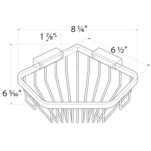 Deltana Corner Soap Dish