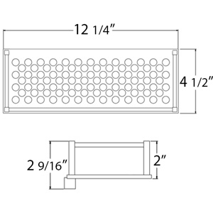 Rectangular Platform Shower Basket