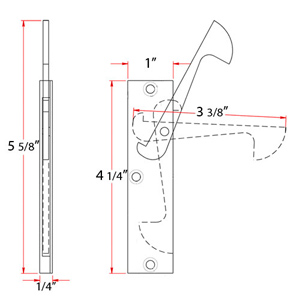 Thin Edge Pull - 4.5"