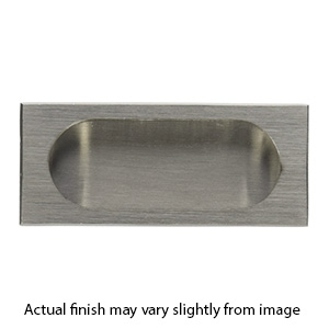 Rectangular Flush Pull - 3-5/8" - Satin Nickel