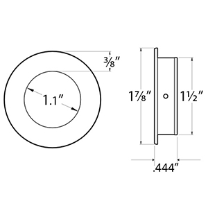 Round Heavy Duty Flush Pull