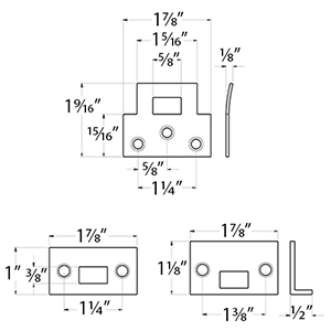 Modern Offset Surface Bolt