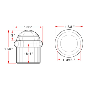 Universal Floor Bumper - Dome