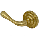 Domus Left-Hand Door Lever Half-Dummy TRIM ONLY - Polished Brass