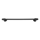 25024 - Wrought Steel - 12" Towel Bar - Rosette # 2