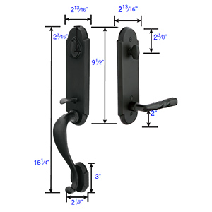 Emtek - Remington Tubular Knob Entrance Set