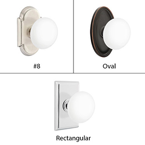 Emtek - Ice White Porcelain Door Knob