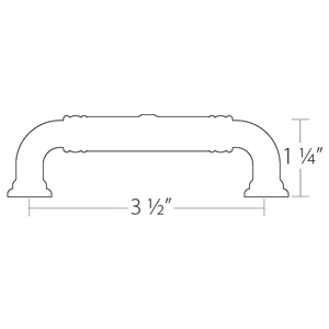 86284 - Ribbon & Reed - 3.5" Estate Pull