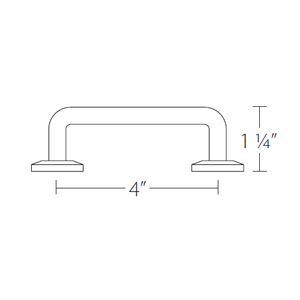 86056 - Sandcast Bronze - 4" Rod Pull