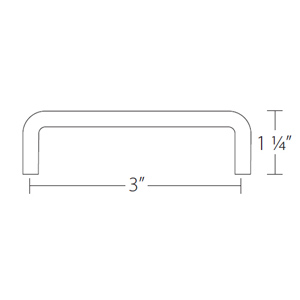 86131 - Traditional Brass - 3" Wire Pull