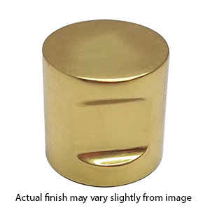 13/16" Finger Cabinet Knob - Polished Brass