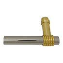 Jado Passage Door Lever - Right Handed - Gold/ Polished Nickel