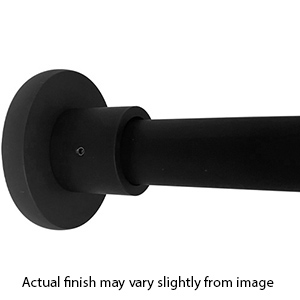 48" Shower Rod - Deluxe Contemporary - Flat Black