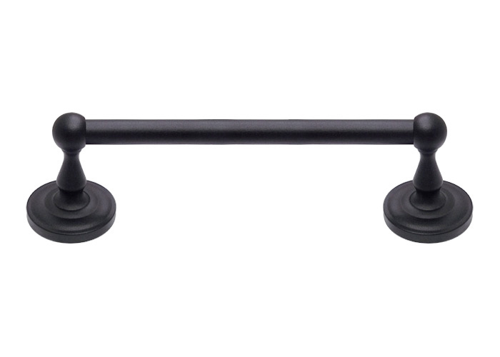 black kitchen towel bar