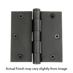 Button Tip Surface Mounted Door Hinge - Black