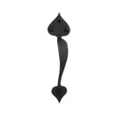 RPABP - Heart 8.75" Door Pull - Rough Iron