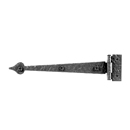 RI4BQ - 6.5" Heart Strap Hinge - Rough Iron