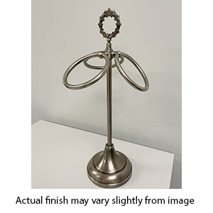 18" Three-Ring Countertop Towel Holder - Pewter