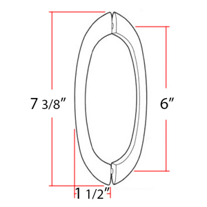 G855 - Back-to-Back Shower Door Pull