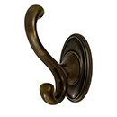 A8099 AEM - Classic Traditional - Double Robe Hook - Antique English Matte